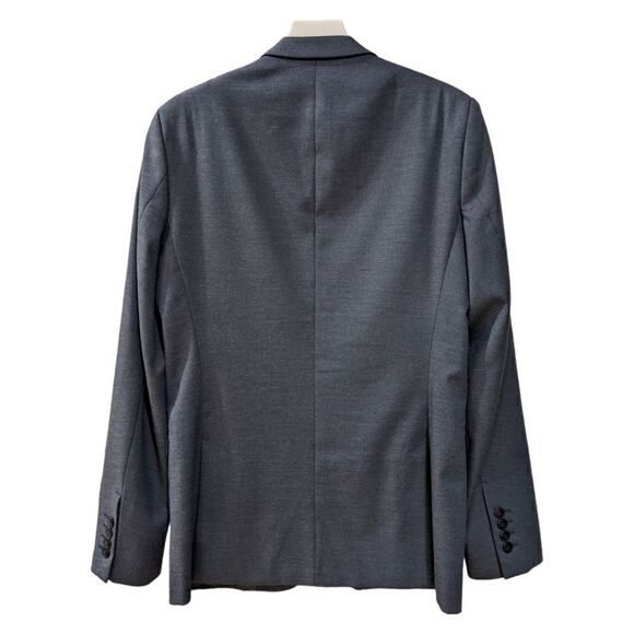 Zara Men's Tuxedo Slim Fit Blue Two Button Blazer Size US 38 - Picture 3 of 9